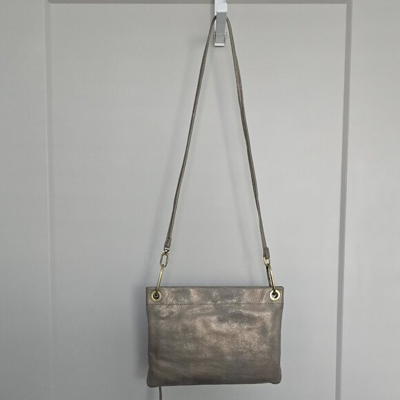 NWT HOBO Every GO Crossbody Bag Granite Gold - Picture 3 of 8